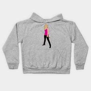 Buffy Pink Tanktop Kids Hoodie